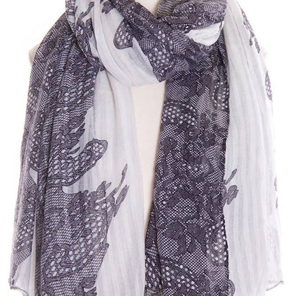 Two Tone Paisley Scarf