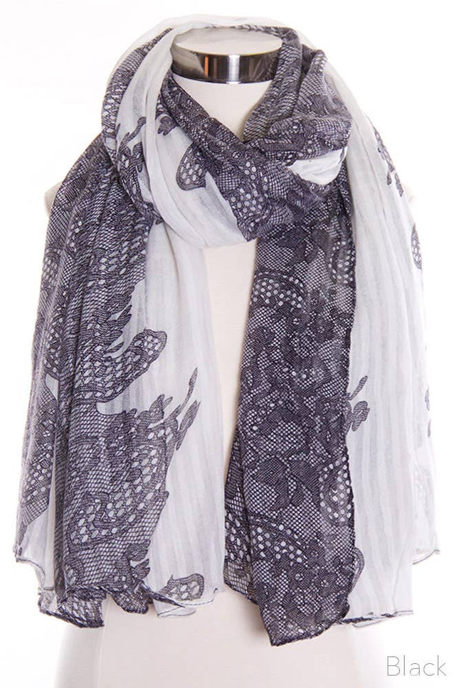Two Tone Paisley Scarf