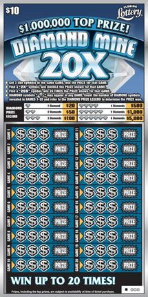 Lottery Ticket with a Personalized Card