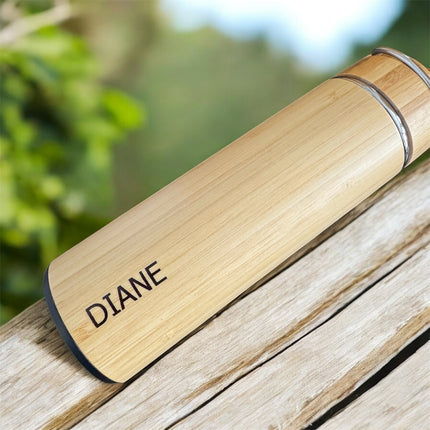 Bamboo Insulated Cup | Eco-Friendly Reusable Cup with Custom Label