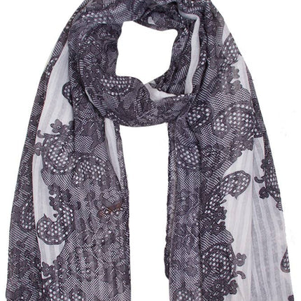 Two Tone Paisley Scarf