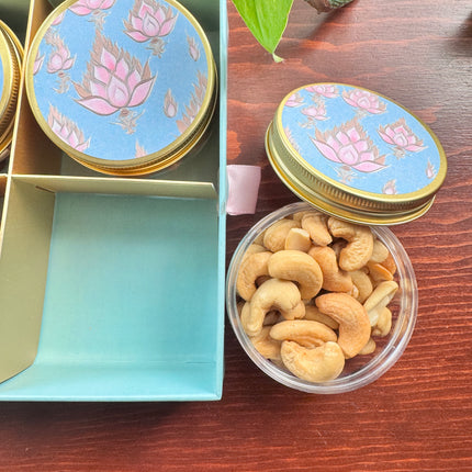 6 Pack Dry Fruits Gift Box with Handle ( Dry Fruits Not Included) with 3oz Jars