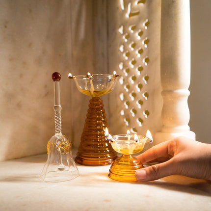 Ringing Glass Bell: Pink / Glass