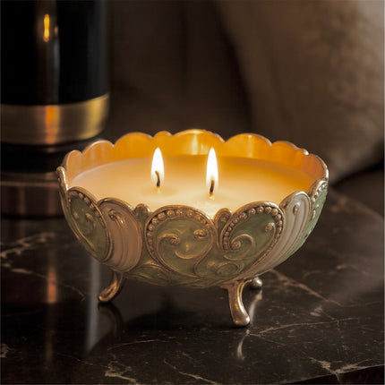 Luxury Candle in Silver Plated Bowl