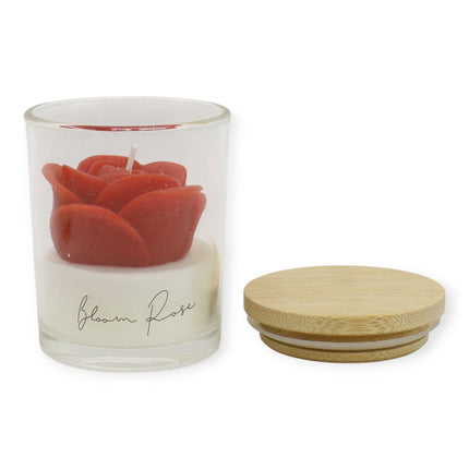 Rose Flower Fragrance Scented Candle SS51016-4 (4pc): ASSORTED