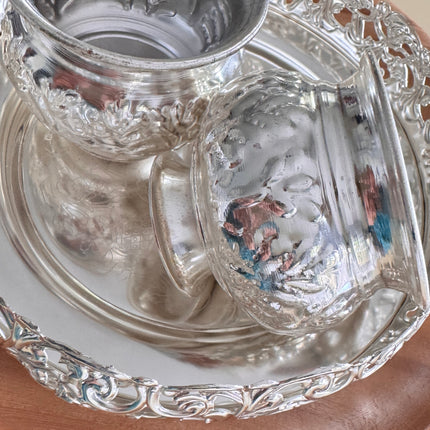 Haldi Kumkum Bowls with Tray