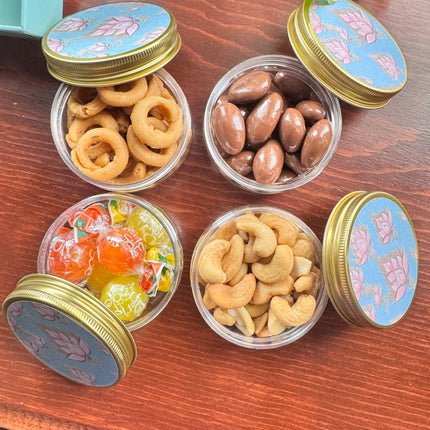 6 Pack Dry Fruits Gift Box with Handle ( Dry Fruits Not Included) with 3oz Jars