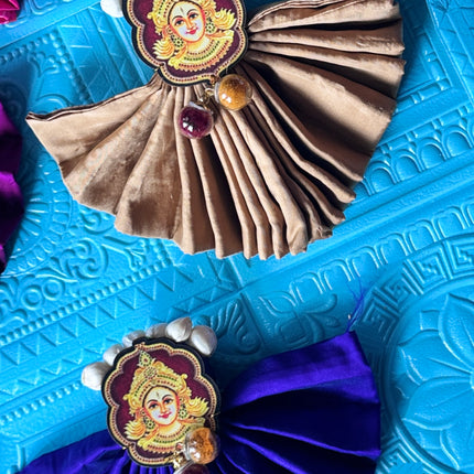 5 pack - Blouse Piece with Haldi Kumkum/Thambulam set Devi Ammavaru Amman Face