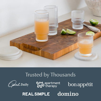 Dorai Home Stone Coaster Set – 4 Absorbent Diatomite Coasters for Instant Drying, Modern Design, Slate Stone