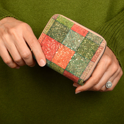 Small Organizational Cork Wallet, 3 Assorted
