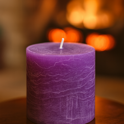 Candle Gift Set – Luxury Marbled Pillar Candles in Peacock Keepsake Box