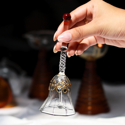 Ringing Glass Bell: Pink / Glass