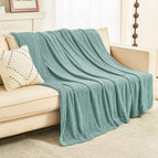 42 - Cotton + Fleece Teal / Throw