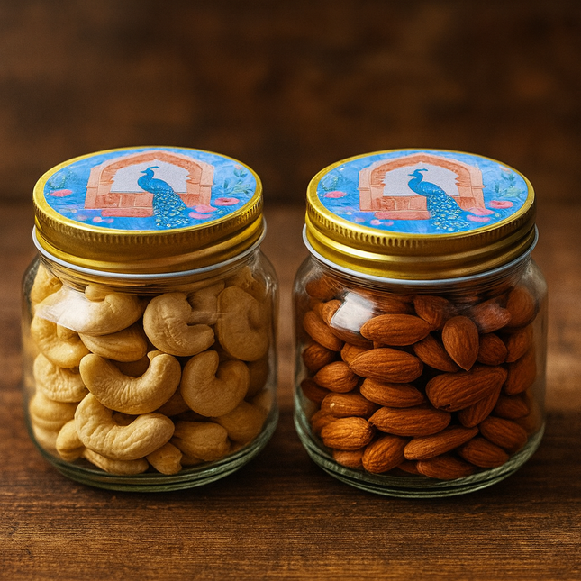 Gift Box with Jars for Dry Fruits/ Candy