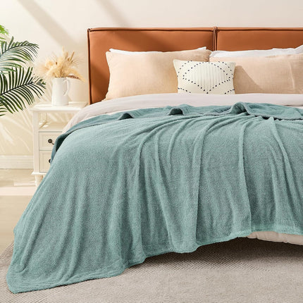 EMME Muslin Throw Blanket 100% Cotton Blankets for Couch Breathable Gauze All Season Soft and Lightweight Pre-Washed (Teal, 50"x70")