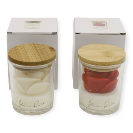Rose Flower Fragrance Scented Candle SS51016-4 (4pc): ASSORTED