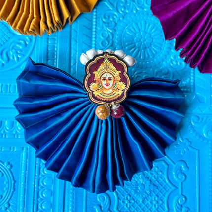 5 pack - Blouse Piece with Haldi Kumkum/Thambulam set Devi Ammavaru Amman Face