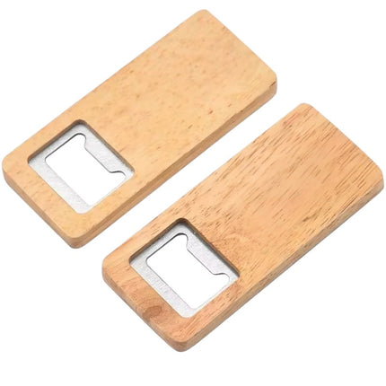 Wooden Bottle Opener - Free Custom Label for Gifting
