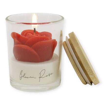 Rose Flower Fragrance Scented Candle SS51016-4 (4pc): ASSORTED