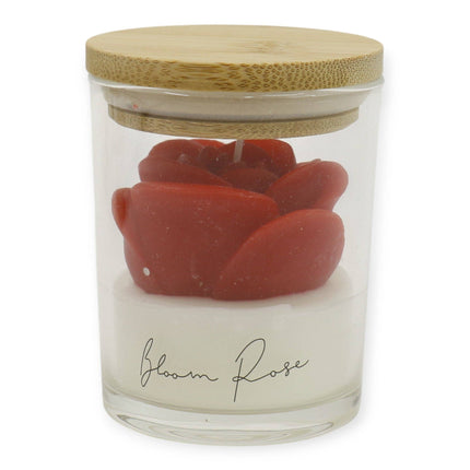 Rose Flower Fragrance Scented Candle SS51016-4 (4pc): ASSORTED