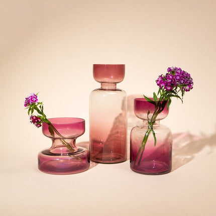 Lilac Handblown Glass Vase: Lilac / Glass / Tall