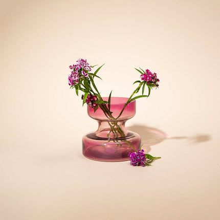 Lilac Handblown Glass Vase: Lilac / Glass / Tall