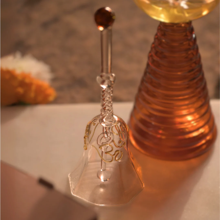 Ringing Glass Bell: Pink / Glass