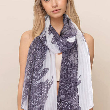 Two Tone Paisley Scarf