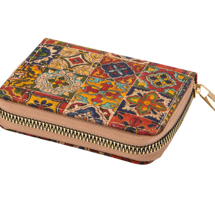 Small Organizational Cork Wallet, 3 Assorted
