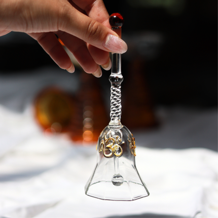 Ringing Glass Bell: Pink / Glass