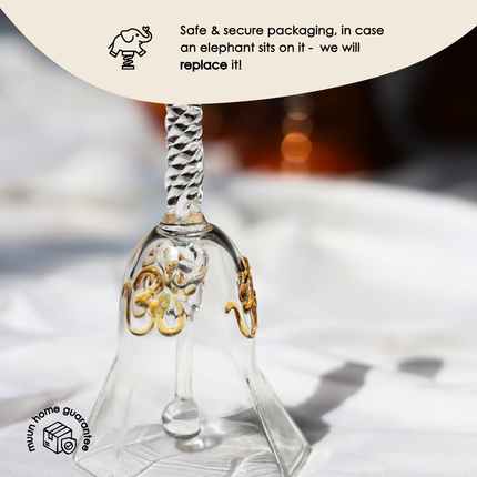 Ringing Glass Bell: Pink / Glass