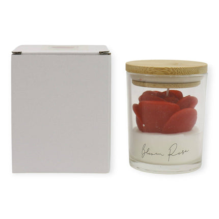Rose Flower Fragrance Scented Candle SS51016-4 (4pc): ASSORTED