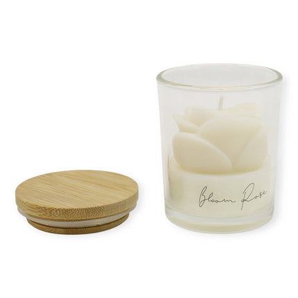 Rose Flower Fragrance Scented Candle SS51016-4 (4pc): ASSORTED