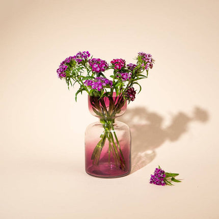 Lilac Handblown Glass Vase: Lilac / Glass / Tall