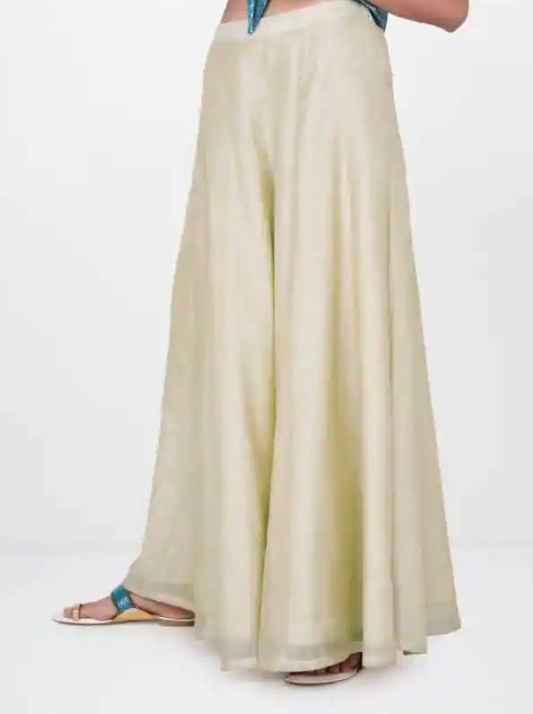 Beige Wide Pants | Palazzos