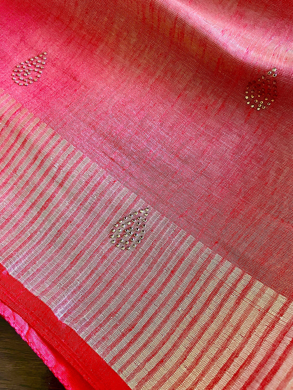 Tissue with Linen Blend Saree