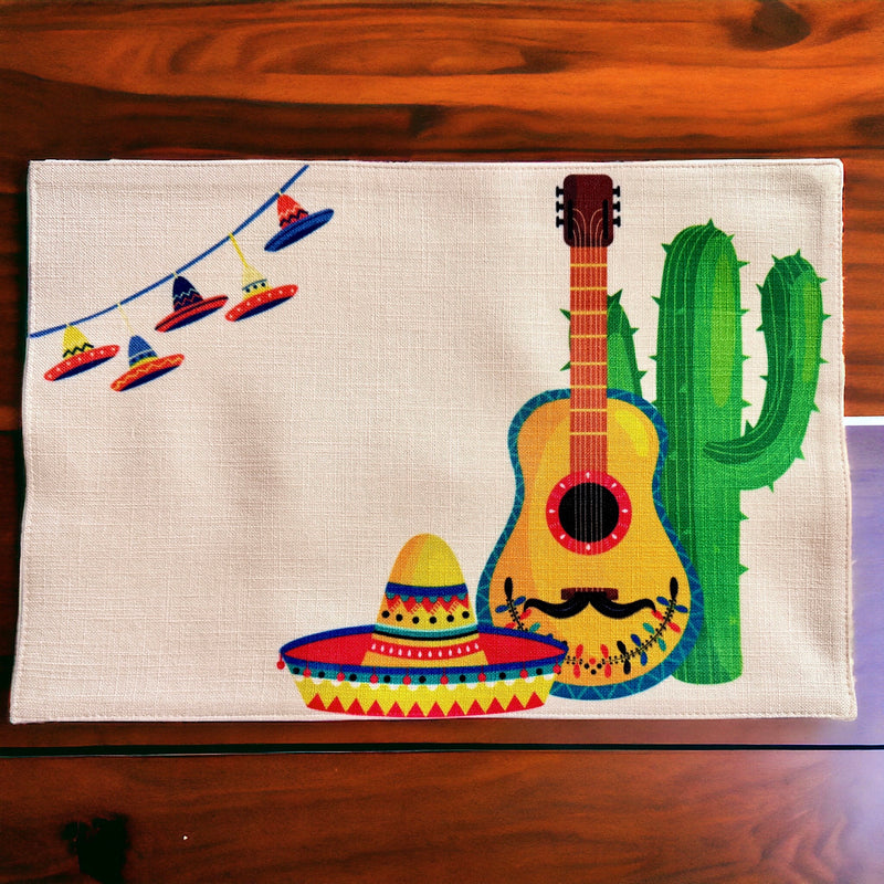 Mexican Theme Placemats Set of 6