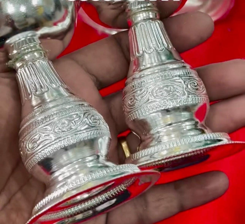 German Silver 4” Round Diyas