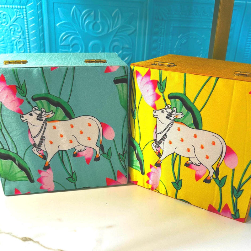 Pichwai Wooden Box