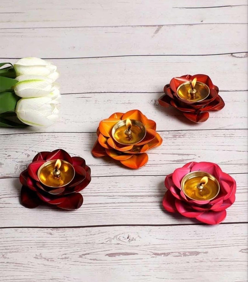 New Design Brass Rose Diya