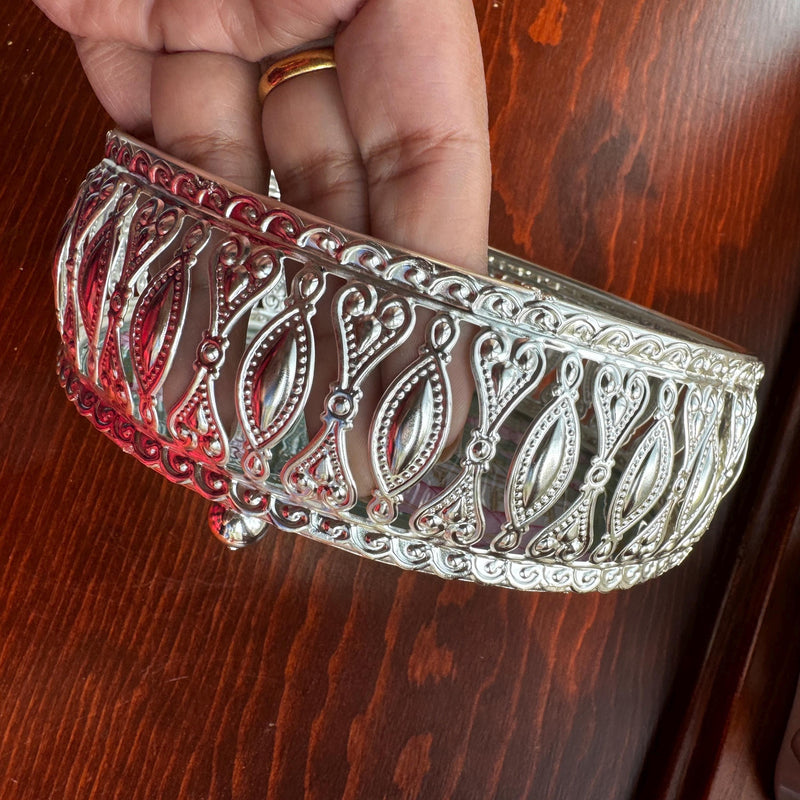 Silver Plated Pichwai Tray 6in