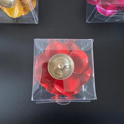 Brass Diya in Rose Design