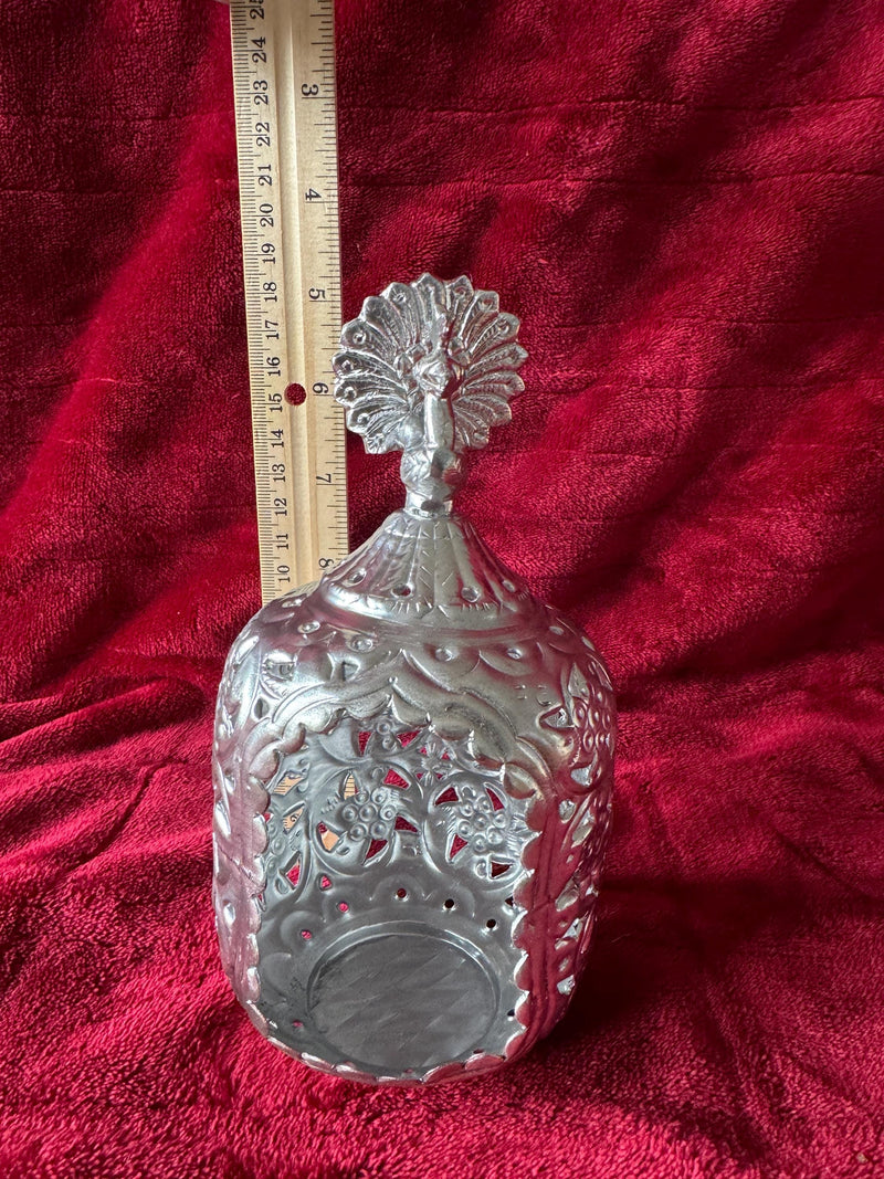 Peacock Tlight holder in a gift box