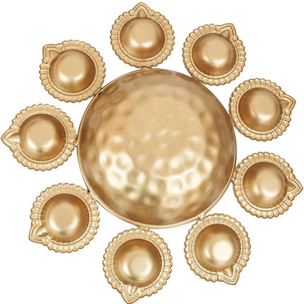 Round Diya Urli 10in with Gift Box