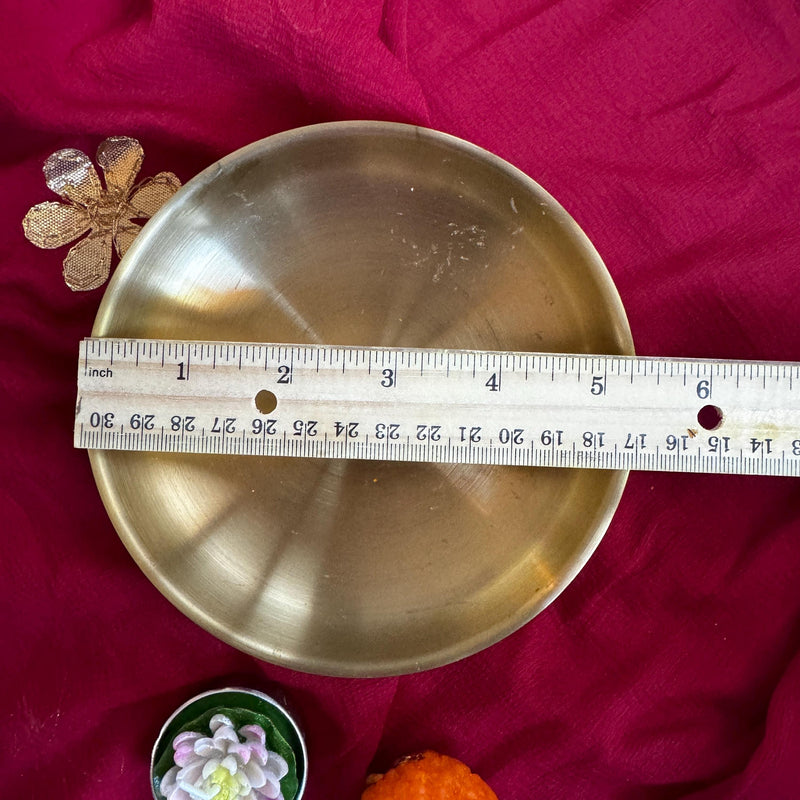 Laddo Candles in a Stainless Steel Gold Bowl