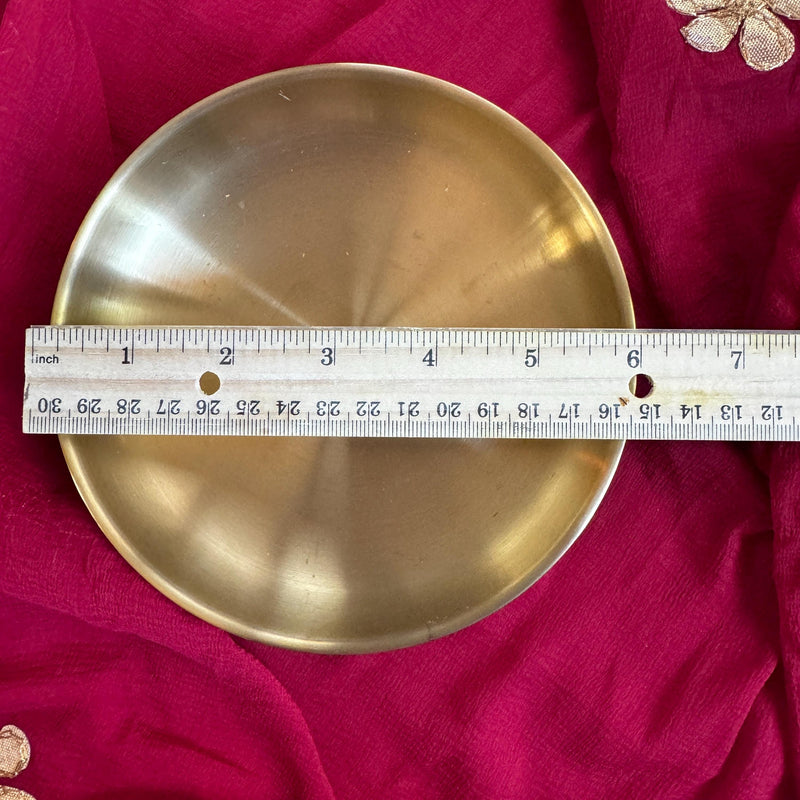 Laddo Candles in a Stainless Steel Gold Bowl