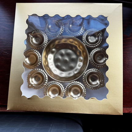 Round Diya Urli 10in with Gift Box