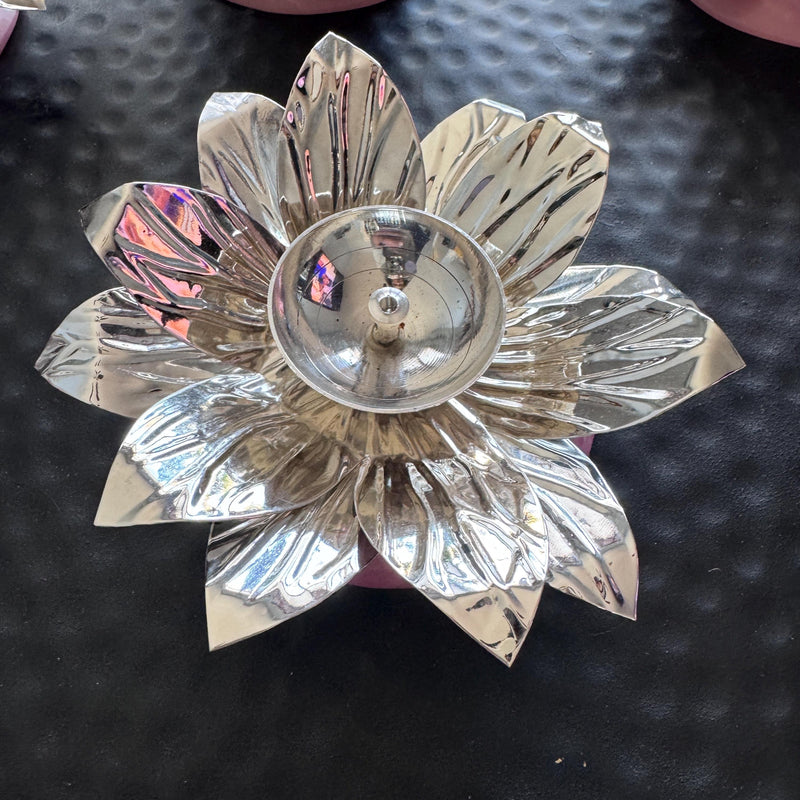 German Silver Plated Diya