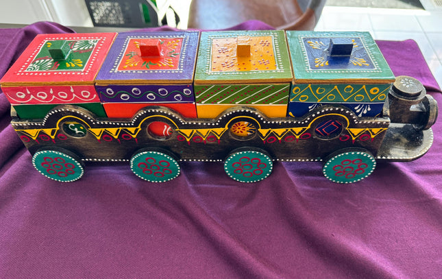 Wooden Dry Fruits/ Spice Box Train