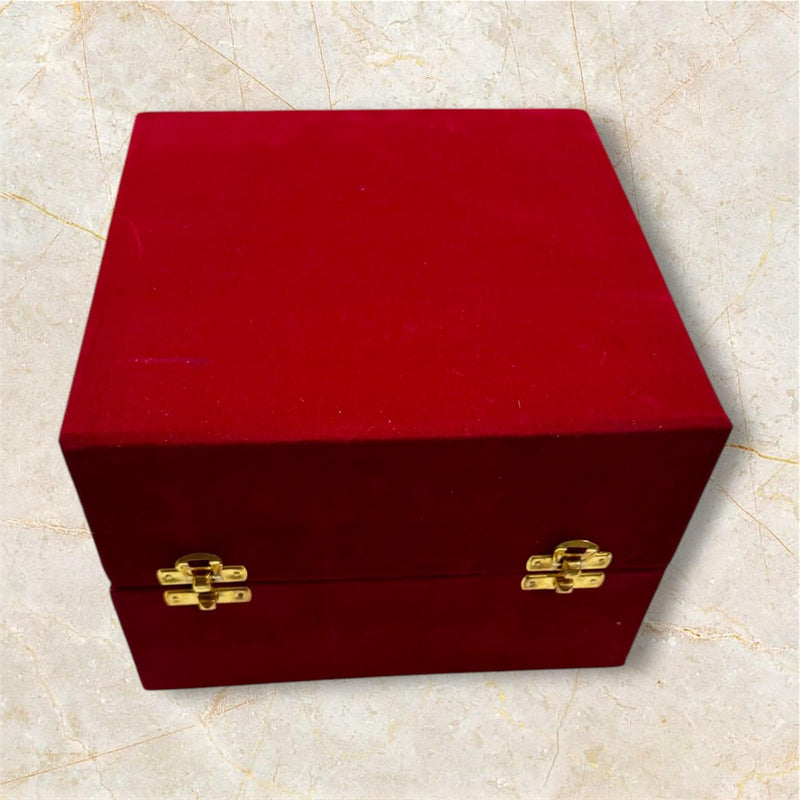 Silver Plated Peacock Diya Set in Gift Box